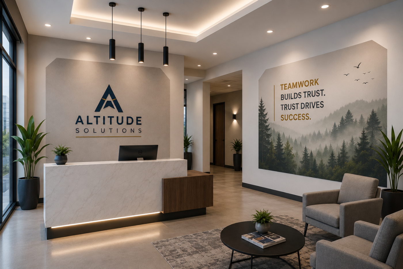 Reception and lobby