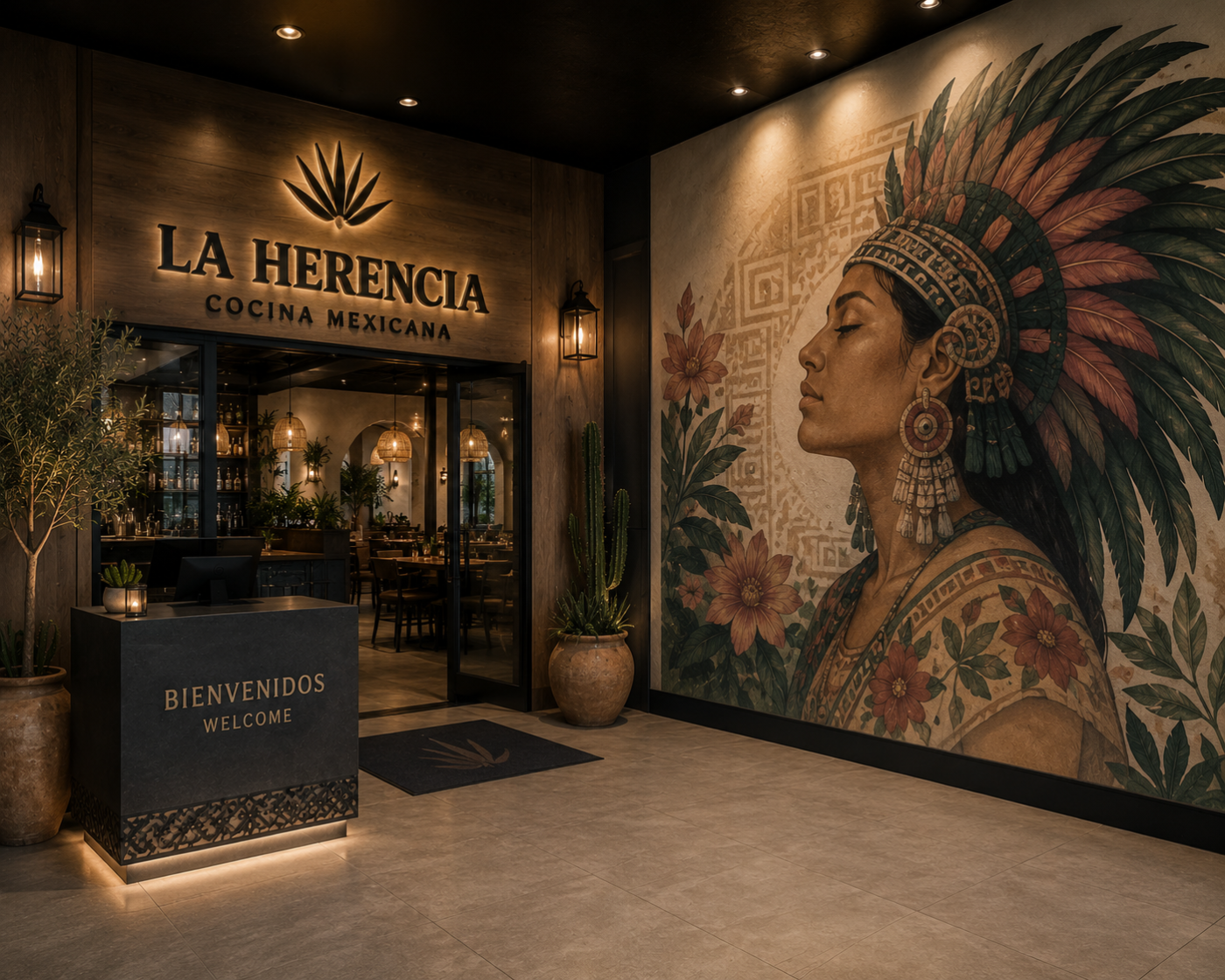 Restaurant entrance